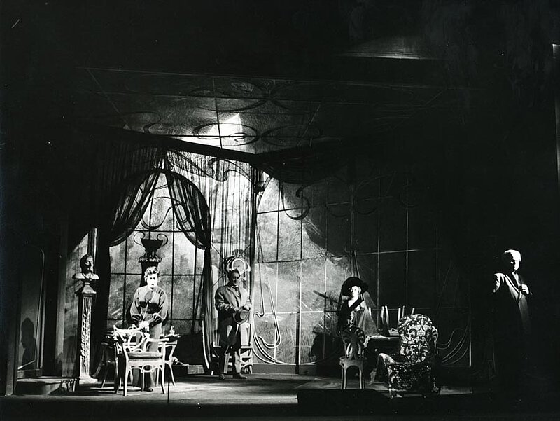 Uraufführung von "Elegie für junge Liebende", Schwetziger Festspiele,1961 