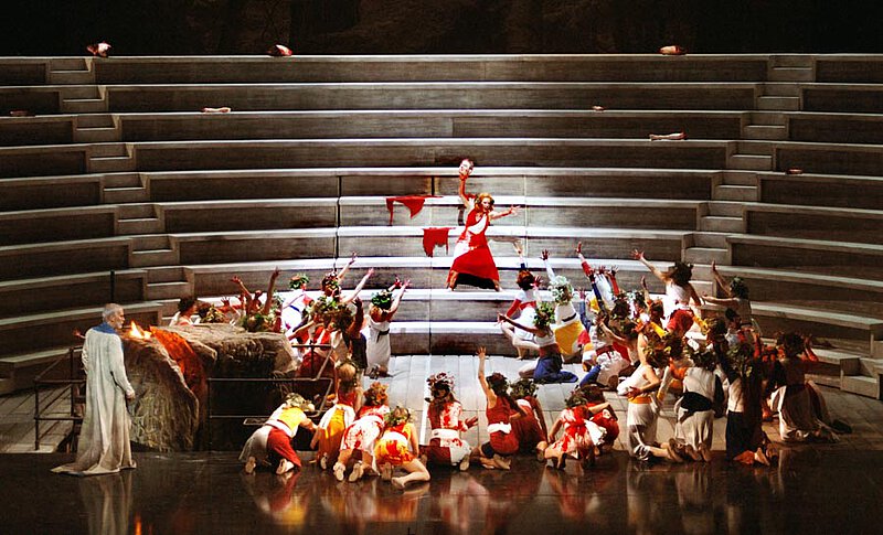 Szenenfoto von "Die Bassariden", De Nationale Opera, Amsterdam 2005
