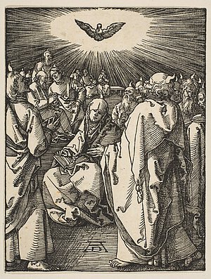 Albrecht Dürer: Ausgießung des Heiligen Geistes, aus: Die kl...