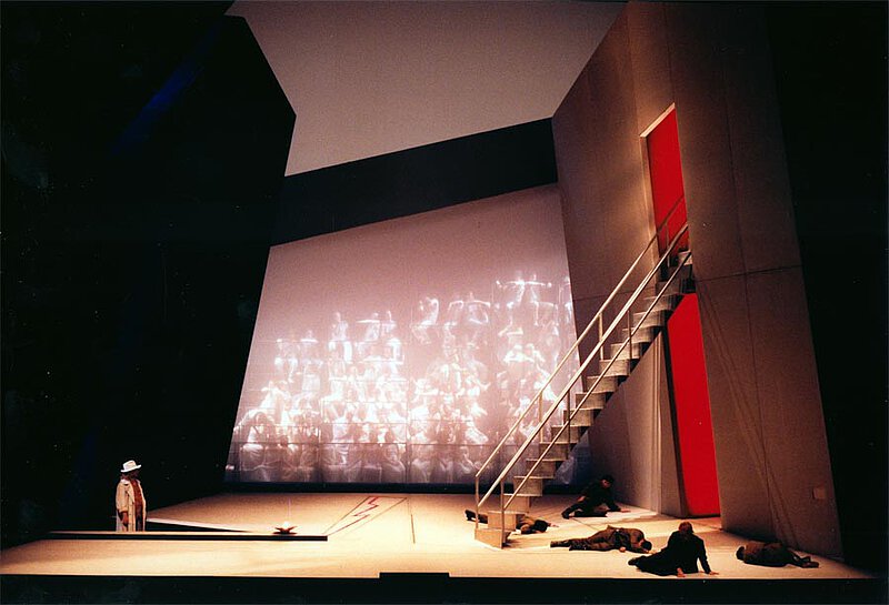 Szene aus "Die Bassariden", Premiere am Teatro Real, Madrid, 3. Juni 1999