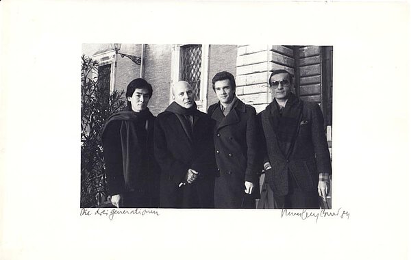 Mit Yoichi Ohira, Michael Kerstan und Fausto Moroni, Rom 198...