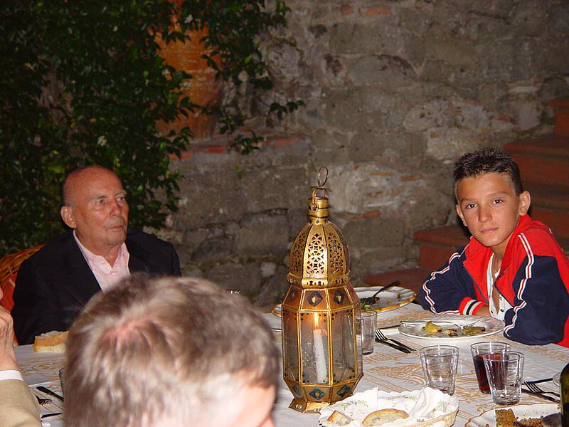 Mit Aurelio Malotaj, Feier zum 81. Geburtstag, La Leprara, 1. Juli 2007
