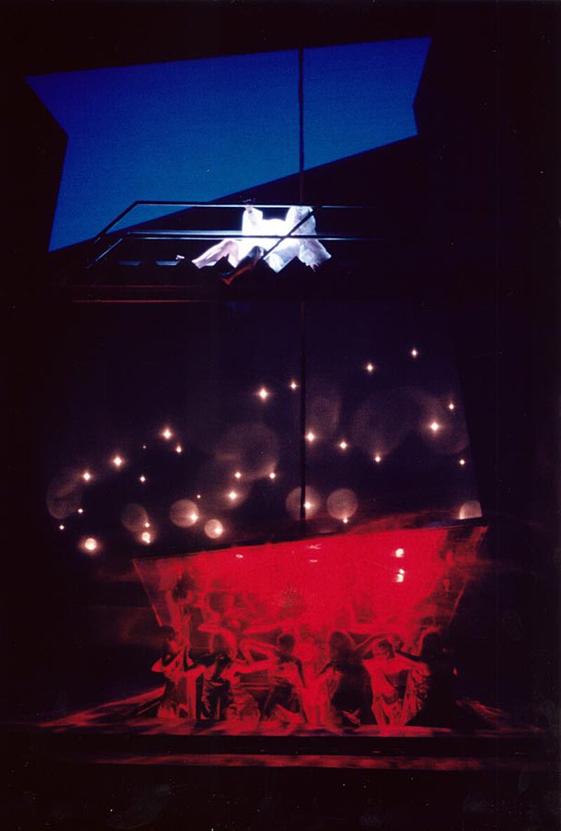 Szene aus "Die Bassariden", Premiere am Teatro Real, Madrid, 3. Juni 1999