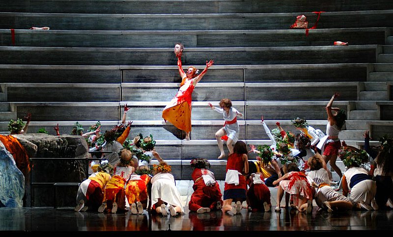 Szenenfoto von "Die Bassariden", De Nationale Opera, Amsterdam 2005