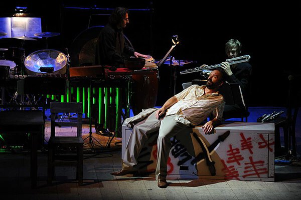 Aufführung von "El Cimarrón", Teatro Poliziano, Montepulcian...