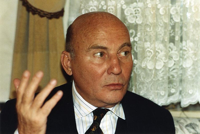 Feier beim Schott-Verlag aus Anlass der 45-jährigen Partnerschaft. Mainz 1991