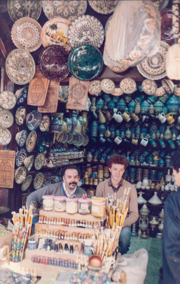Auf dem Souk von Fes, Marokko 1984