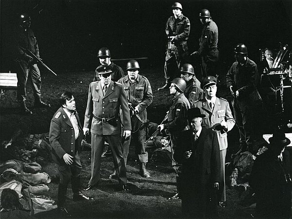 Premiere von "Wir erreichen den Fluss", Stuttgart 1977