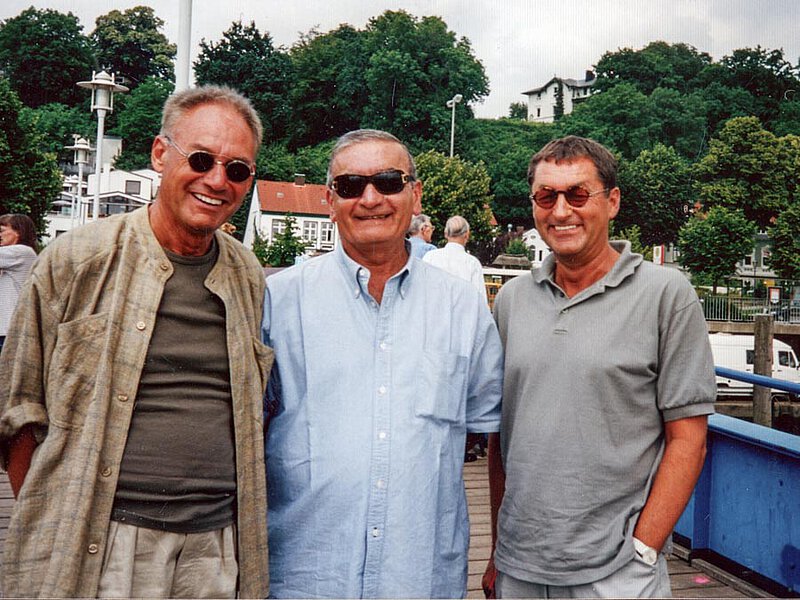 Hans Jürgen Wendl (li), Fausto Moroni (mi.), Günter Jacobs (re.), Hamburg 2001