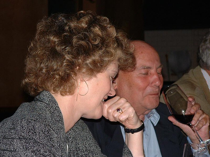 Mit Sally Groves nach der Uraufführung der Sinfonia N. 10 beim Lucerne Festival, Luzern 2002