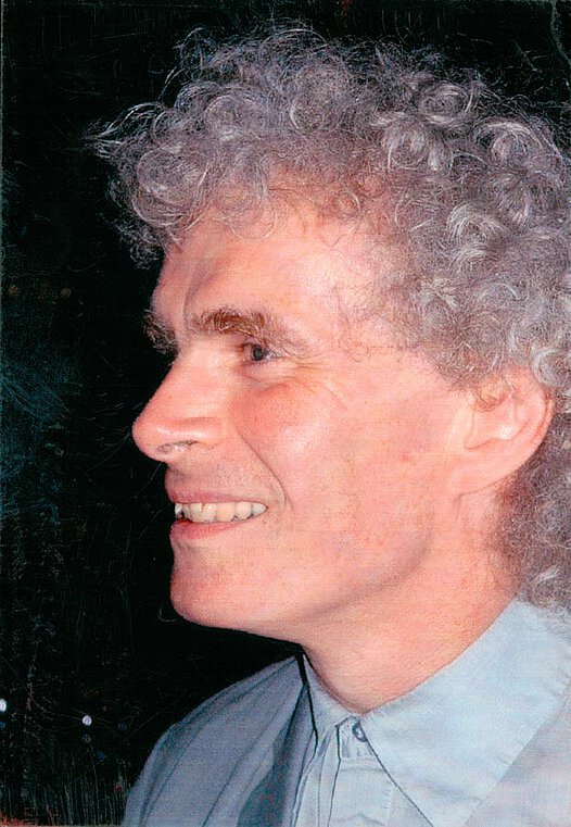 Simon Rattle nach der Uraufführung der Sinfonia N. 10 mit de...