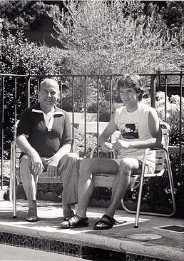 Mit Michael Kerstan, Santa Cruz (Cal.), August 1983