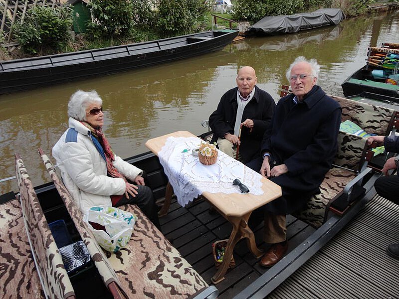 Mit Renate und Matthias Winner im Spreewald, 2011