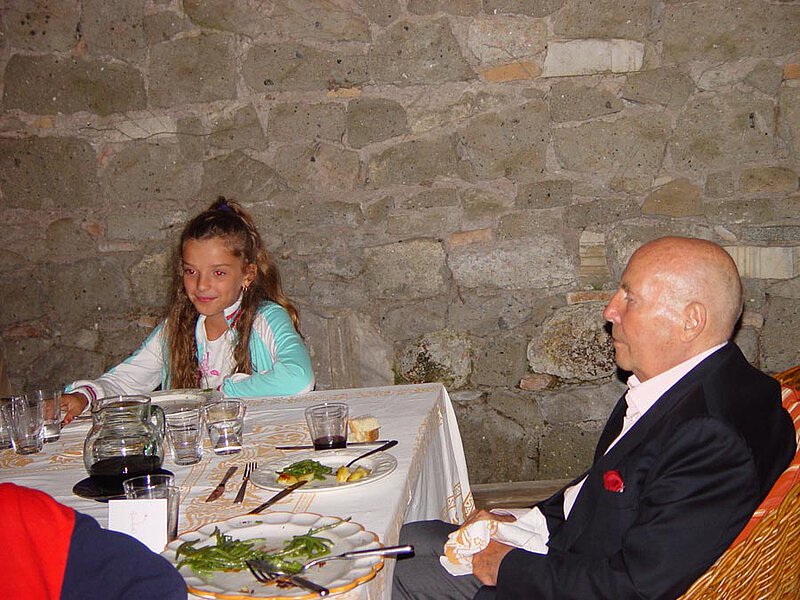 Mit Aurora Malotaj, Feier zum 81. Geburtstag, La Leprara, 1. Juli 2007