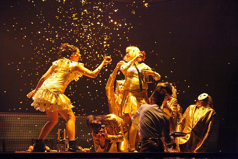 Uraufführung von "Gisela! oder Die merk- und denkwürdigen Wege des Glücks" Ruhr-Triennale, Zeche Zweckel, Gladbeck, Sept. 2010