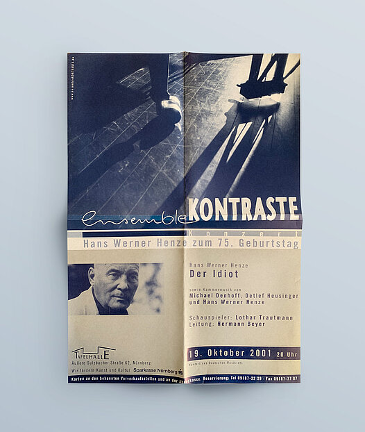 Manifesto dell'ensemble KONTRASTE per il festival 