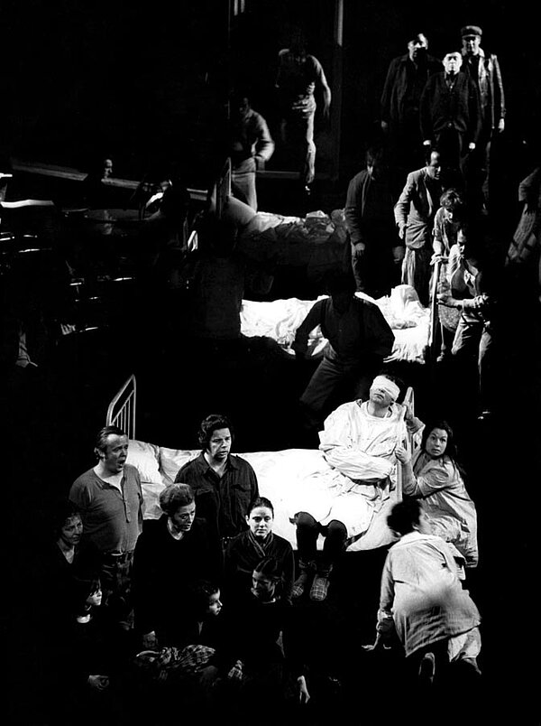 Premiere von "Wir erreichen den Fluss", Stuttgart 1977