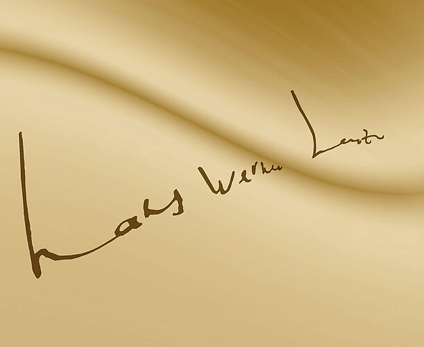 handschriftliche Signatur des Maestro