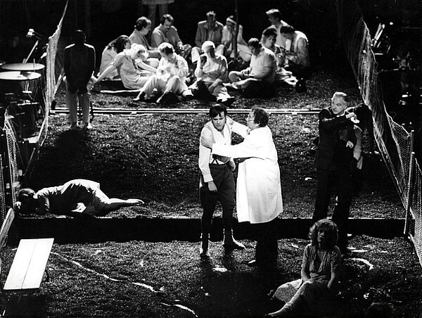 Premiere von "Wir erreichen den Fluss", Stuttgart 1977