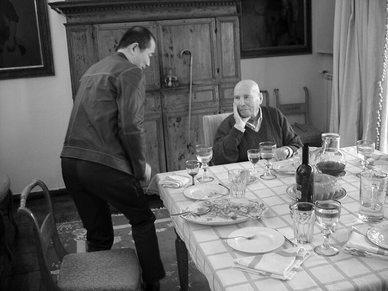 Mit Tan Dun auf La Leprara, 2010