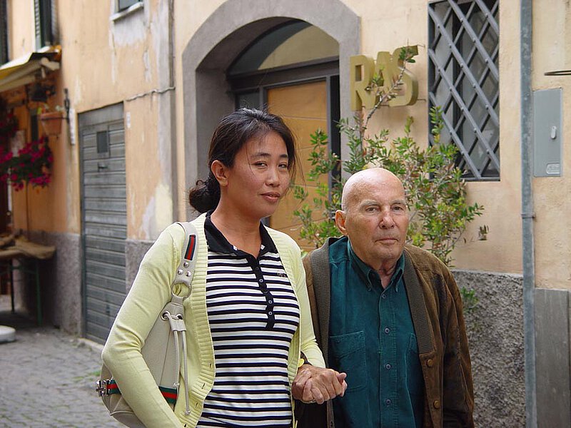 Mit Jenny Giroux in Nemi, 2007
