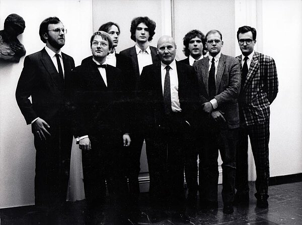 Kompositionsklasse an der Musikhochschule Köln 1989