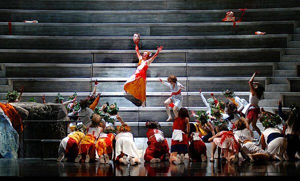 Szenenfoto von "Die Bassariden", De Nationale Opera, Amsterd...