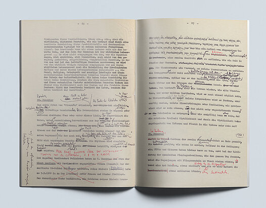 Seiten aus dem Original-Manuskript des Kuba-Tagebuchs von Ha...