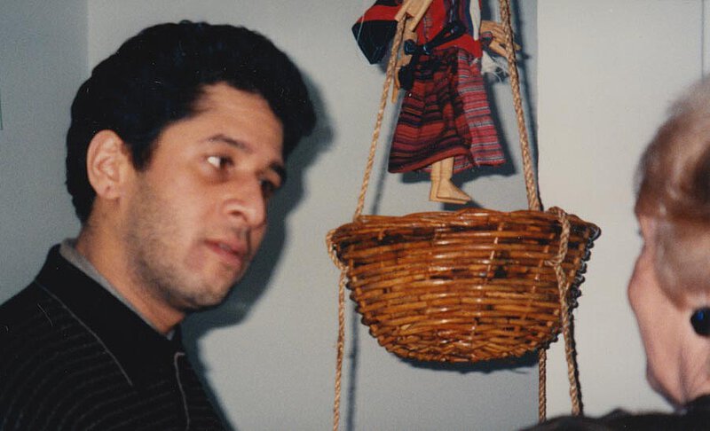 Rolf Gupta auf der Geburtstagsparty für Fausto Moroni bei Michael Kerstan, München 1999