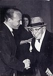 With Igor Strawinsky, Rom 1954