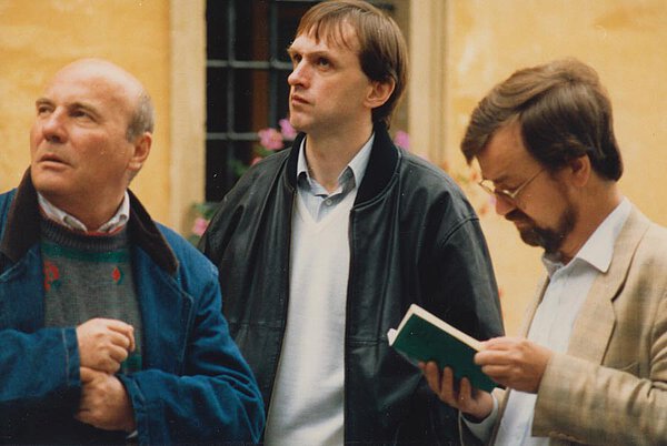 Mit Hans Ulrich Treichel (mi.) und Dieter Rexroth beim 3. Ju...