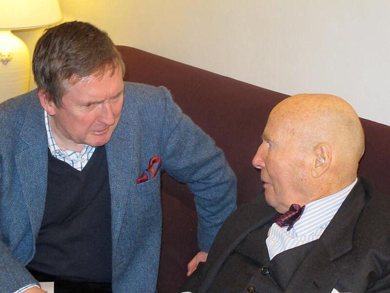 Mit Howard Friend anlässlich des Henze-Festivals des BBC ("Total Immersion"), London 2010