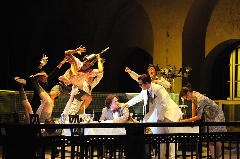 Uraufführung von "Gisela! oder Die merk- und denkwürdigen Wege des Glücks" Ruhr-Triennale, Zeche Zweckel, Gladbeck, Sept. 2010